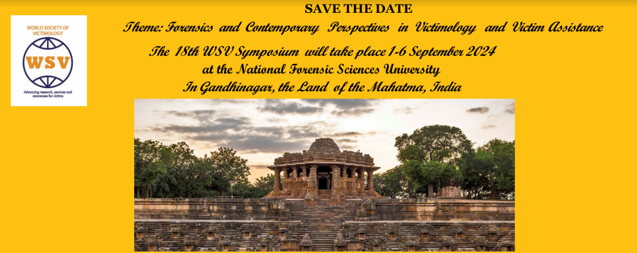 The 18th WSV Symposium (01-06 September 2024) at the National Forensic Sciences University, Gandhinagar, Gujarat (India)